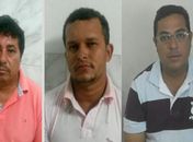 Luciano da Silva, Robson dos Santos Pereira e Jailson Souza dos Santos, presos durante operação