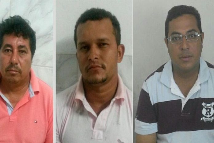 Luciano da Silva, Robson dos Santos Pereira e Jailson Souza dos Santos, presos durante operação