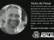 Vereador reeleito de município de AL morre em decorrência de câncer
