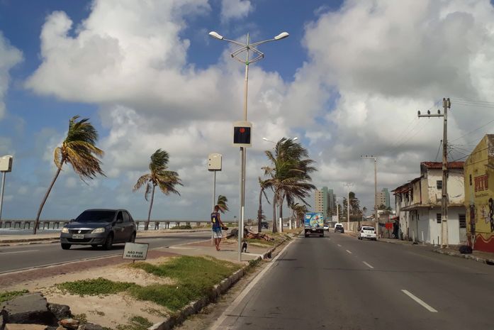 Avenida Assis Chateaubriand, na Praia da Avenida