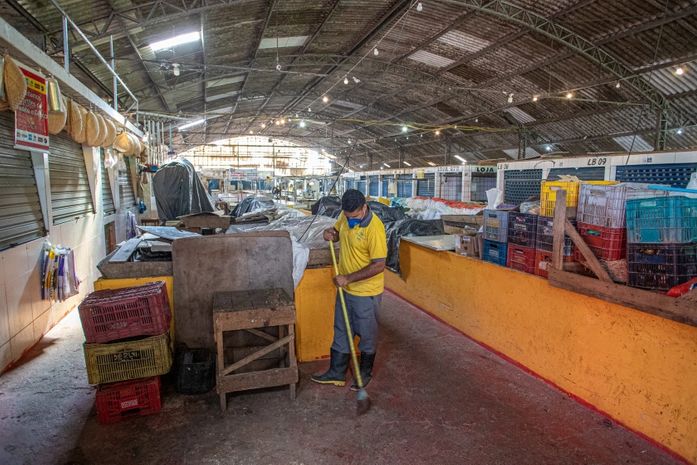 Mercado do Tabuleiro estará fechado para receber mutirão de limpeza nesta segunda (1º)