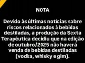 Evento em Maceió suspende venda de destilados após alerta de risco de intoxicação por metanol