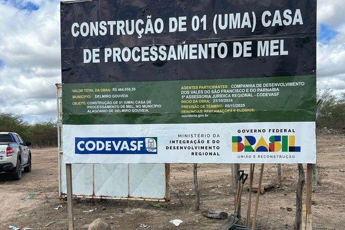 Com investimento estratégico, construção da Casa do Mel é iniciada em Delmiro Gouveia e promete fortalecer a agricultura familiar e a economia local