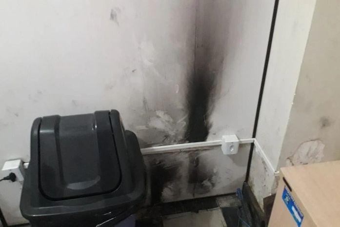Princípio de incêndio atinge sala no Code