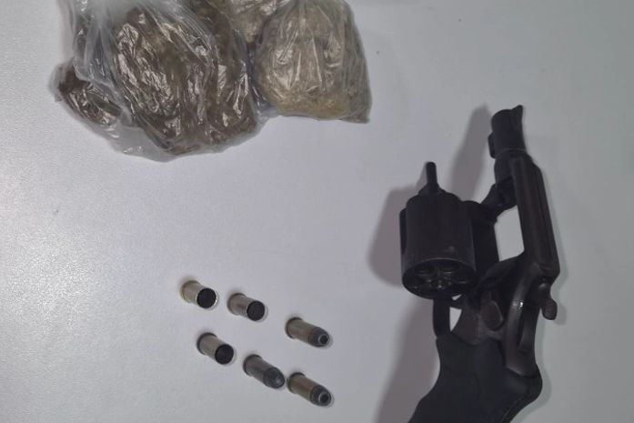Rotam apreende revólver e drogas após troca de tiros no bairro São Jorge
