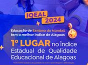 IQEAL: Educação de Santana do Mundaú tem o melhor índice de Alagoas
