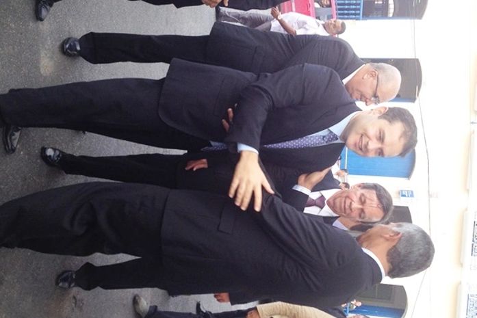 Renan Filho chegando a ALE