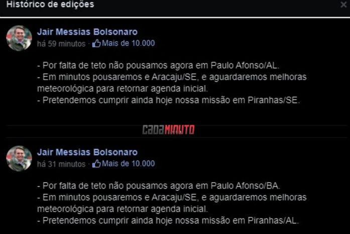 Bolsonaro confunde estados e diz que cidade de Piranhas é em Sergipe