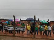 Servidores da rede pública realizaram manifestação