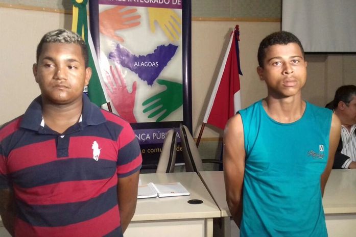 Polícia apresenta suspeitos de assassinar policial militar