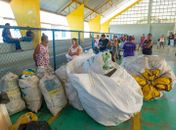 Cooperativas recebem mais de 2,5 toneladas de plástico para reciclagem