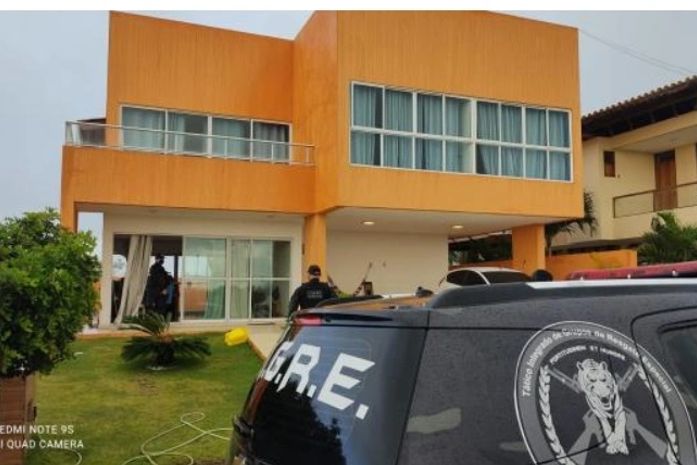 Casa de um dos suspeitos