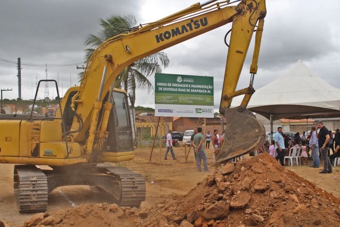 Canteiro de obras: 66 ruas de Arapiraca vão receber pavimentação