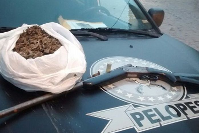 Operação policial apreende arma de fogo e droga no interior de Alagoas