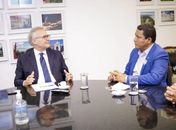 Júlio encerra agenda de trabalho em Brasília em audiência com Calheiros