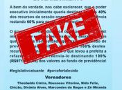 Nota de esclarecimento da câmara de vereadores de Major Izidoro sobre Fake News
