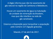 Que o choque entre Estado e Município sobre suposto vazamento sirva de lição...