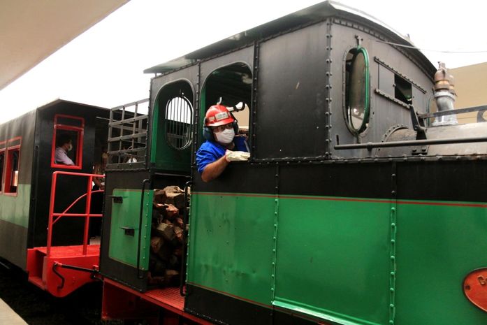 Para fechar o mês junino, Maria Fumaça ficará exposta para visitação