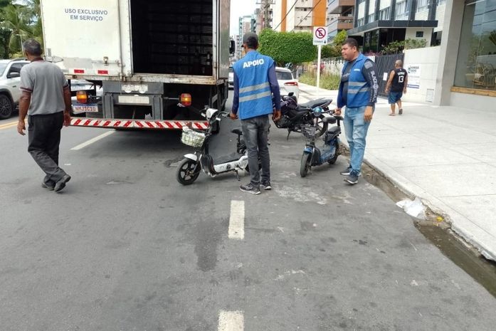 Semsc apreende bicicletas elétricas usadas em aluguel irregular na orla de Maceió