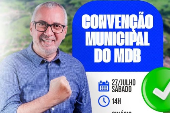 Convenção partidária do MDB em Chã Preta AL