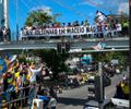 Fleming participa de protesto contra Flávio Bolsonaro (PL) e faz panfletagem na UFAL


