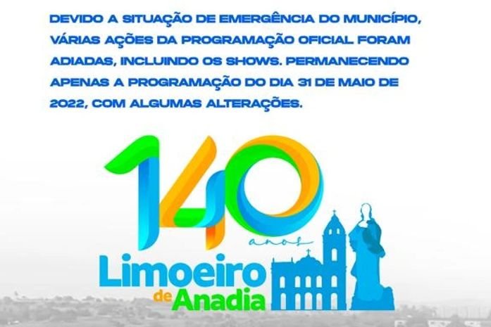 Limoeiro de Anadia adia festividades de Emancipação Polícia