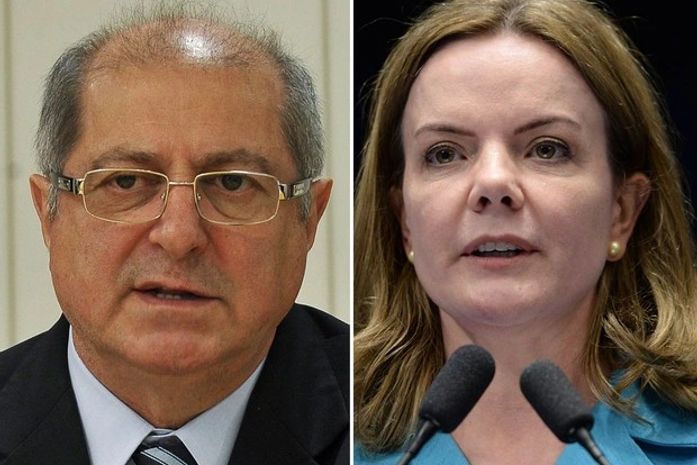 Paulo Bernardo e Gleisi Hoffmann