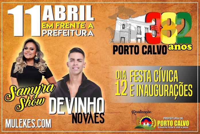 Cartaz da festa está sendo divulgado nas redes sociais