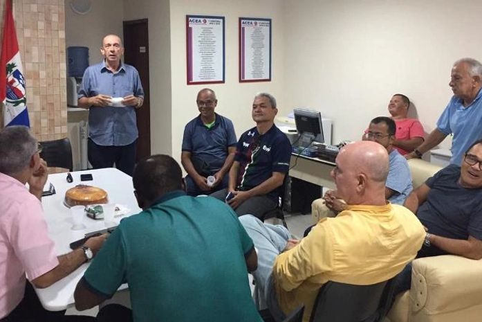 Jorge Moraes comandou reunião junto com o vice-presidente Ronaldo da Paz com a participação de vários integrantes da diretoria