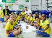 Projeto inspirado na Copa do Mundo promove inclusão, empatia e criatividade em escola municipal