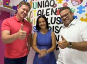 Marx Beltrão participa da inauguração da nova sede do Instituto Abrace, em Satuba, ao lado de Léo Loureiro