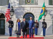 Lula e Janja foram recebidos por Joe Biden, na Casa Branca