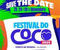 Porto de Pedras anuncia Festival do Coco 2025, garantindo que será o maior evento do ano no Norte de AL