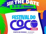 Porto de Pedras anuncia Festival do Coco 2025, garantindo que será o maior evento do ano no Norte de AL
