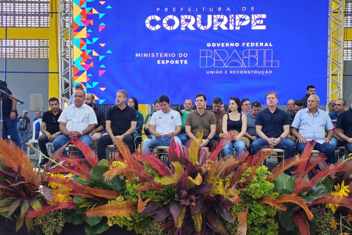 Arthur Lira participa de inaugurações em Coruripe ao lado do ministro do Esporte André Fufuca