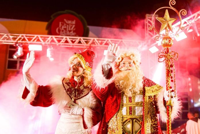 Pilar vive noite inesquecível na abertura do Natal da Feliz Cidade