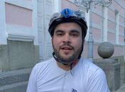 No Dia Mundial Sem Carro, deputado chega de bicicleta e “é barrado” na ALE