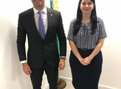 Ministra Grace Mendonça  e JHC