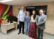 Em Brasília, Gleisi Hoffmann avisa que vereadora Teca Nelma é do PT