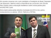 Candidato a vereador em Maceió grava vídeo com Bolsonaro