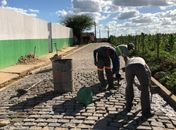 Prefeitura de Major Isidoro realiza pavimentação no Bairro de Fátima