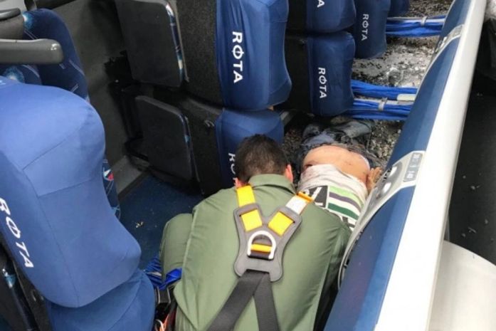 Ônibus fazia o transporte de passageiros para Salvador