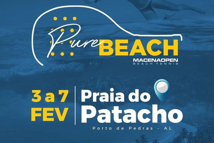 Paradisíaca Praia de Patacho, em Alagoas, recebe o Pure Beach, torneio de Beach Tennis mais sustentável do mundo