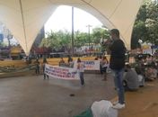 Mobilização dos professores da rede pública de Arapiraca ficou restrito apenas a Praça da Prefeitura 