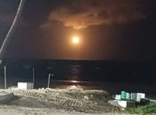 Bola de fogo no céu de Maceió