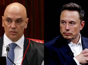 Alexandre de Moraes e Elon Musk