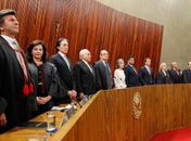 Posse do novo presidente do Tribunal Superior Eleitoral (TSE), Luiz Fux, e da vice-presidente do tribunal, ministra Rosa Weber