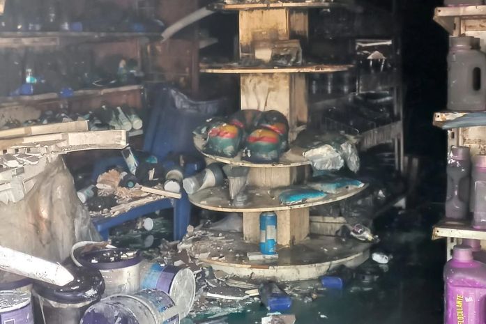 Incêndio de grandes proporções atinge loja na Jatiúca e deixa animais mortos; veja imagens