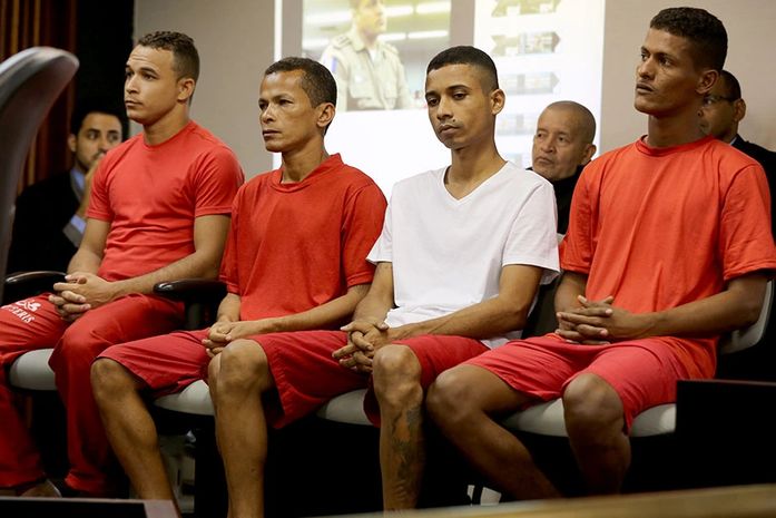 Joás dos Santos, Claudevan Francelino, Tallys Sena e Ewerton Seabra foram julgados no Fórum de Maceió.