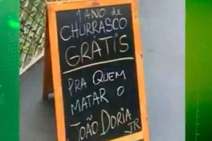 Comerciante oferece churrasco grátis a quem matar governador de SP e acaba na delegacia